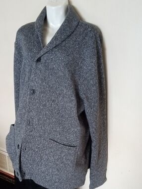 Old Navy Gray Shawl Collar Pea Coat